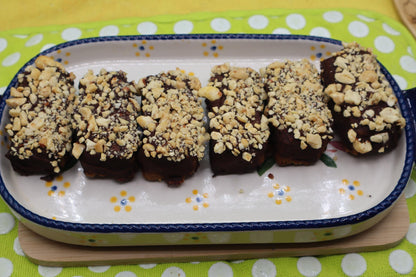 High Protein Peanut Butter Bar, Chocolate Covered, Gluten Free, Dairy Free, Sugar Free, Vegan Collagen, Birthday Gift, Low Carb Easter Candy