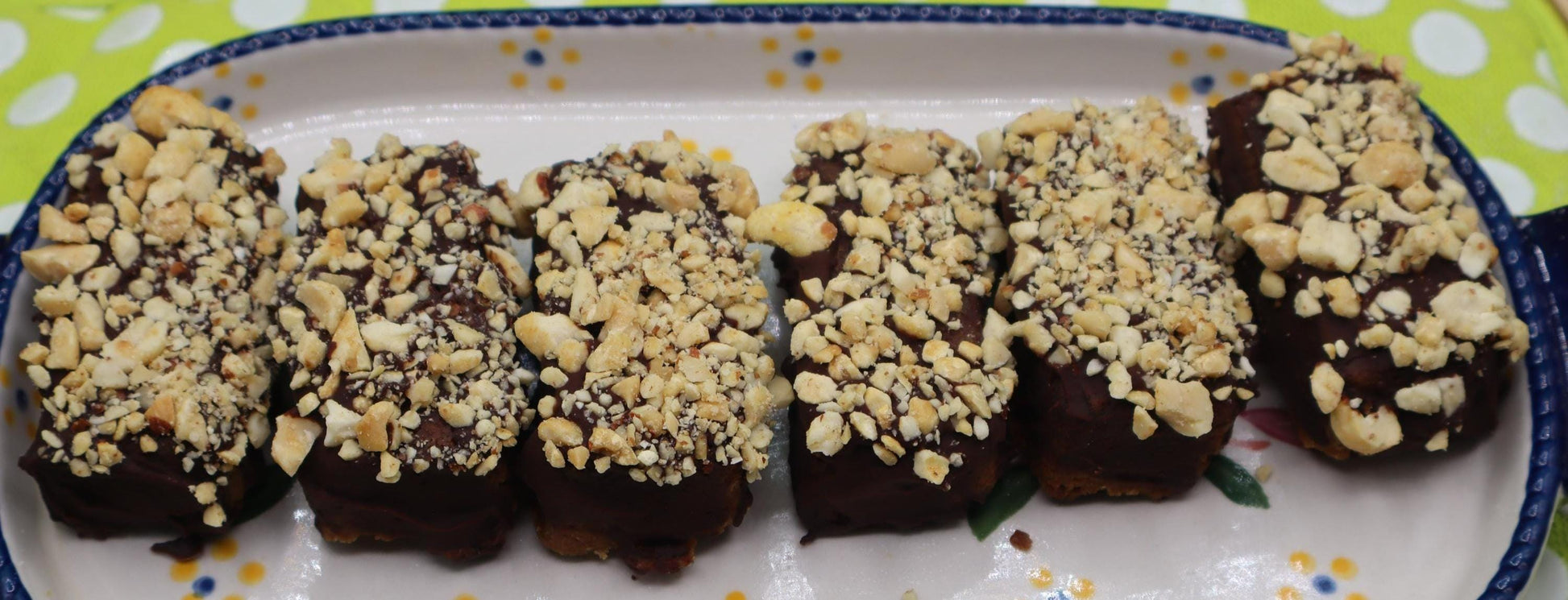 High Protein Peanut Butter Bar, Chocolate Covered, Gluten Free, Dairy Free, Sugar Free, Vegan Collagen, Birthday Gift, Low Carb Easter Candy