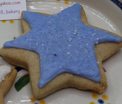 Star Sugar Cookies, Gluten Free & Dairy Free, Egg Free, Nut Free, Vegan, Natural Colors, 4th of July allergy friendly patriotic desserts