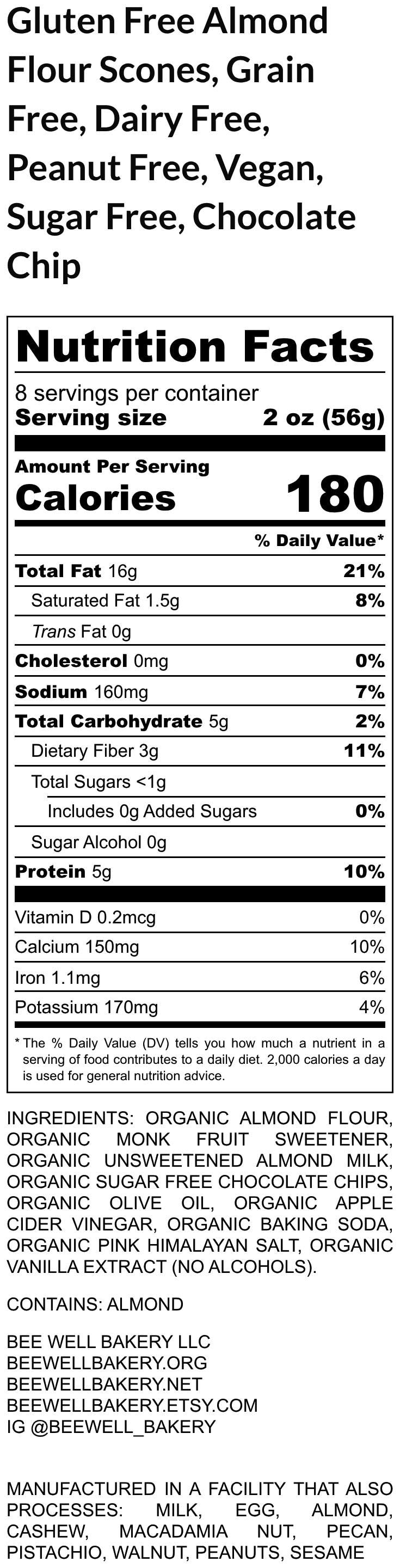Gluten Free Almond Flour Scones, Grain Free, Dairy Free, Vegan, Sugar Free or Coconut Sugar, Easter Brunch, Healthy Breakfast, Paleo snacks