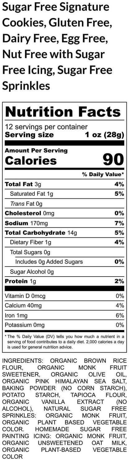 Gluten Free Sugar Cookie Decorating Kit, Easter, Dairy Free, Egg Free, Nut Free, Vegan, School Safe, Natural Sprinkle, Bunny, Eggs, Gifts