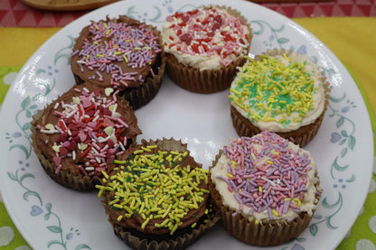 Gluten Free Cupcake Kits, Dairy Free, Vegan, Egg Free, Nut Free, Chocolate Vanilla, Birthday Party, Sugar free option, Summer Family Baking