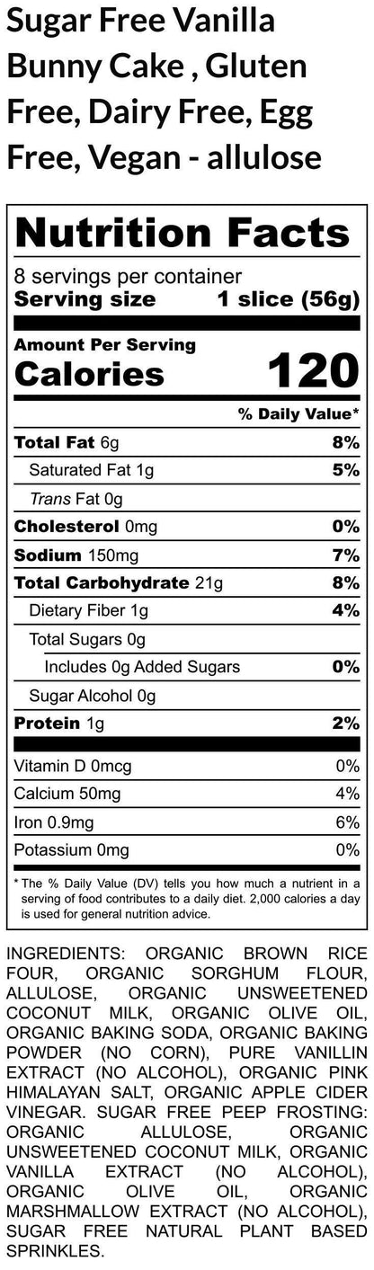 Gluten Free Cakes, Bunny, Dairy Free, Egg Free, Nut Free, Vegan, Soy Free, Plant based Colors, Easter Dessert, Peep Marshmallow, Sugar Free