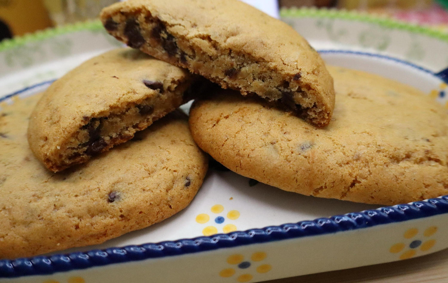 Gluten Free Chewy Chocolate Chip Cookies, Dairy Free, Vegan, Peanut Free, Allergy Friendly Snack, Cookie Gifts, School Safe, Valentine's Day