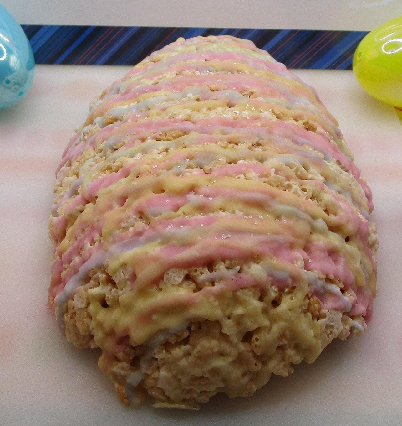 Rice Crispy Treat, Easter Egg, Gluten Free, Dairy Free, Egg Free, Vegan, School Safe, Plant Based Colors, Marshmallow, Spring, Basket, Peep
