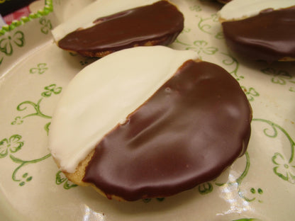 Gluten Free Black White Cookies, Dairy Free, Vegan, Nut Free, Birthday Gift, NY Style snacks, July 4th Celebration, School Safe, Graduation