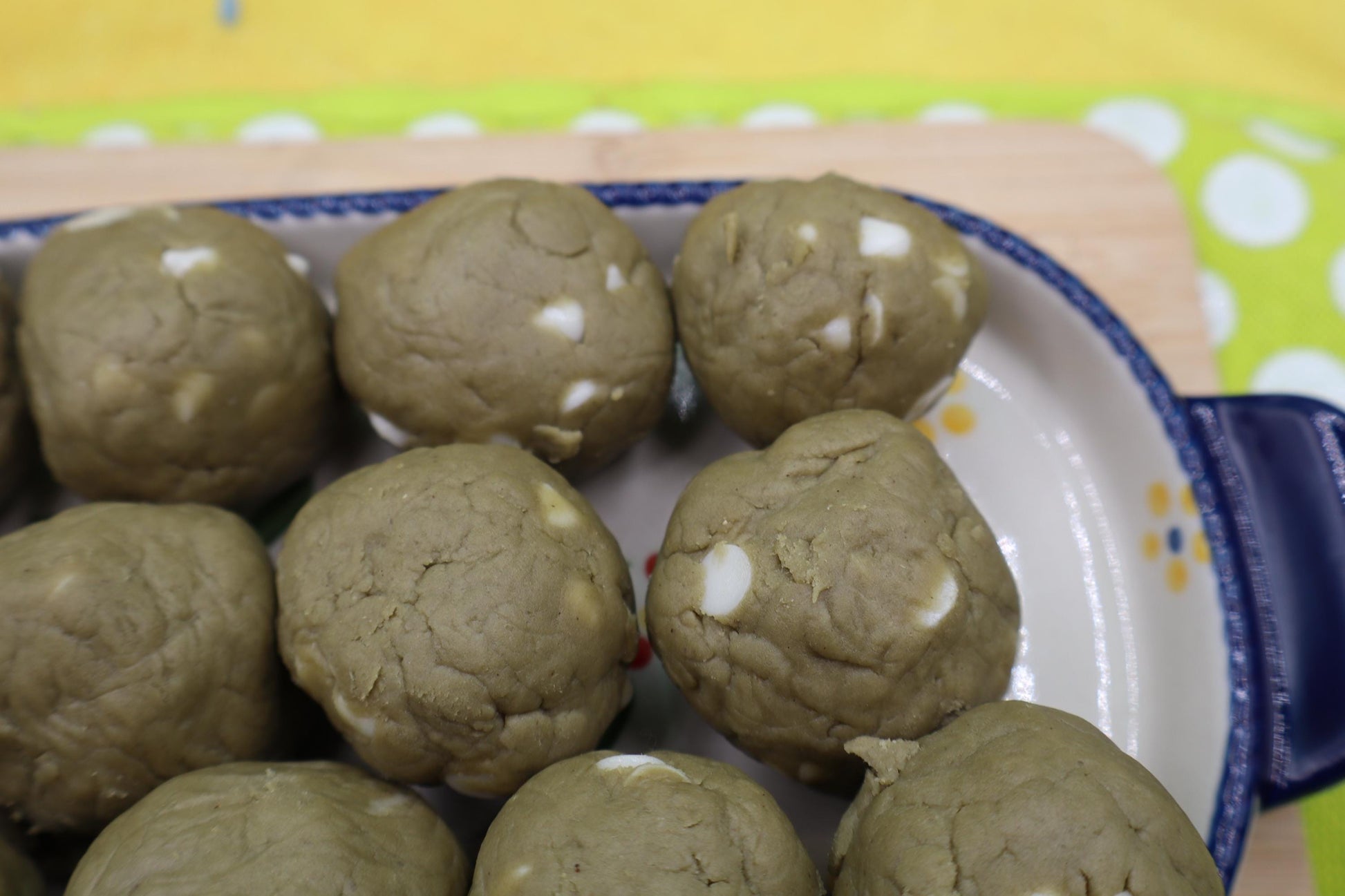 Protein Power Dough Balls, Matcha White Chocolate Chip, Gluten Free, Dairy Free, Vegan Protein, Nut Free, Low Carb, Low Calorie, Sugar Free