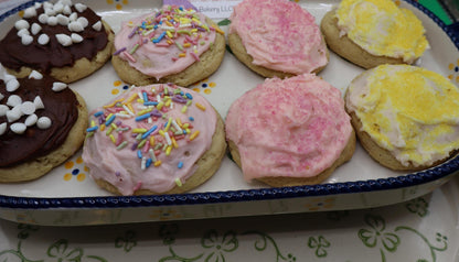 Gluten Free Butter Sugar Cookies, Dairy Free, Nut Free, Oat Free, Birthday Gift, Low Fat, Natural Color, July 4th desserts, Graduation Party