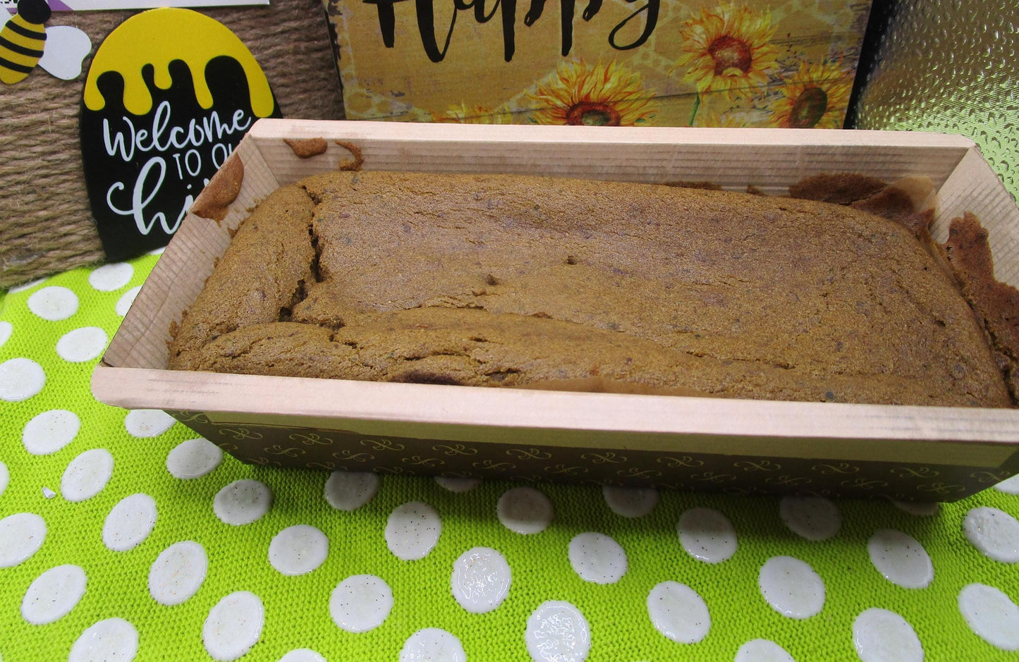 Matcha Pumpkin Spice Loaf, Gluten Free, Egg Free, Dairy Free, Nut Free, Green Tea, No Refine Sugar, Low fat, Ceremonial, Easter, Brunch,