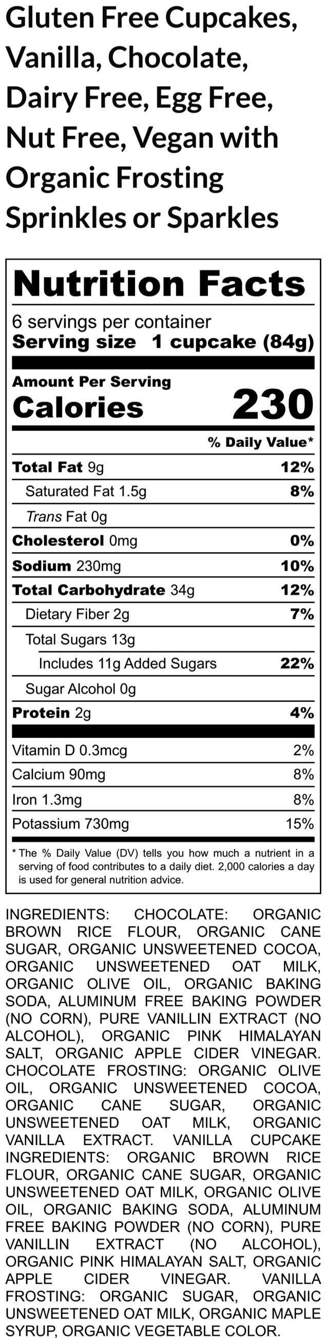 Gluten Free Cupcakes, Vanilla, Chocolate, Dairy Free, Egg Free, Vegan, Nut Free, Girls, Pink, School Safe, Baby, Wedding, Coconut Free,