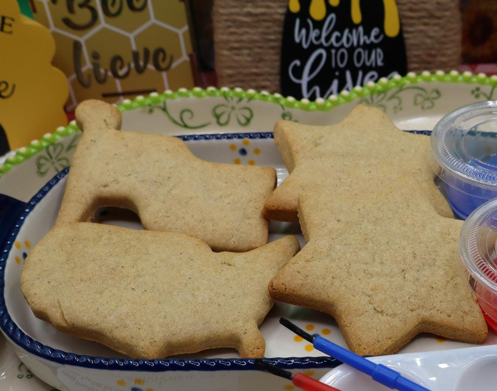 Gluten Free Cookie Decorating Kits, Memorial Day, July 4th, Dairy Free, Nut Free, Vegan, Sugar Free, Natural Color, USA Red White Blue treat