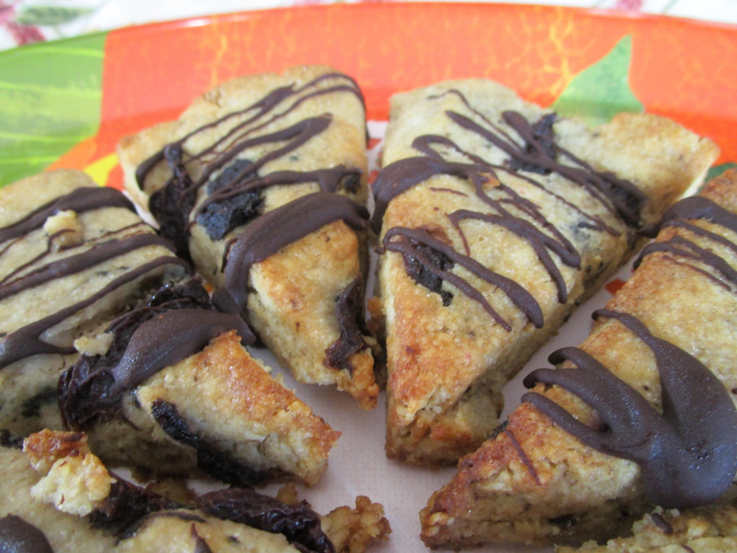 Grain Free Keto Scones, Chocolate Cherry, Low Carb, Sugar Free, Gluten Free, Dairy Free, Vegan, Graduation Brunch, Fitness Gifts, July 4th