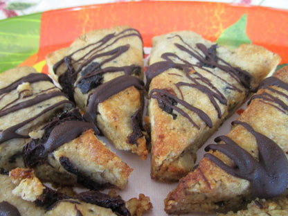 Grain Free Keto Scones, Chocolate Cherry, Low Carb, Sugar Free, Gluten Free, Dairy Free, Vegan, Graduation Brunch, Fitness Gifts, July 4th