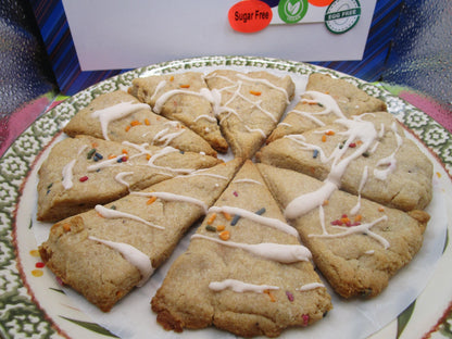 Grain Free Keto Scones, Vanilla Birthday Cake, Low Carb, Sugar Free, Gluten Free, Dairy Free, Vegan, Graduation Brunch,Paleo Fitness Gift