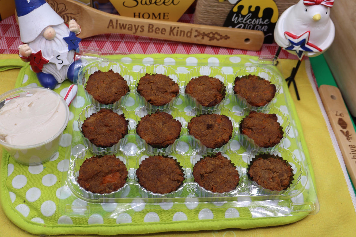 AIP Paleo Mini Carrot Cake Bites, Grain Free, Gluten Free, Dairy Free, Nut Free, Cassava Free, Autoimmune Protocol Snacks, Low Sugar Low Fat