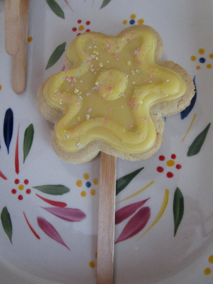 Gluten Free Sugar Cookie Pops, Dairy Free, Vegan, Nut Free, Sympathy, Get Well, Mother's Day Gift, Flowers, School Safe, End Of year school