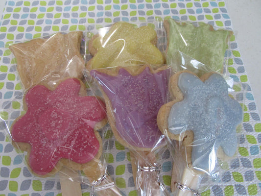 Gluten Free Sugar Cookie Pops, Dairy Free, Vegan, Nut Free, Sympathy, Get Well, Mother's Day Gift, Flowers, School Safe, End Of year school