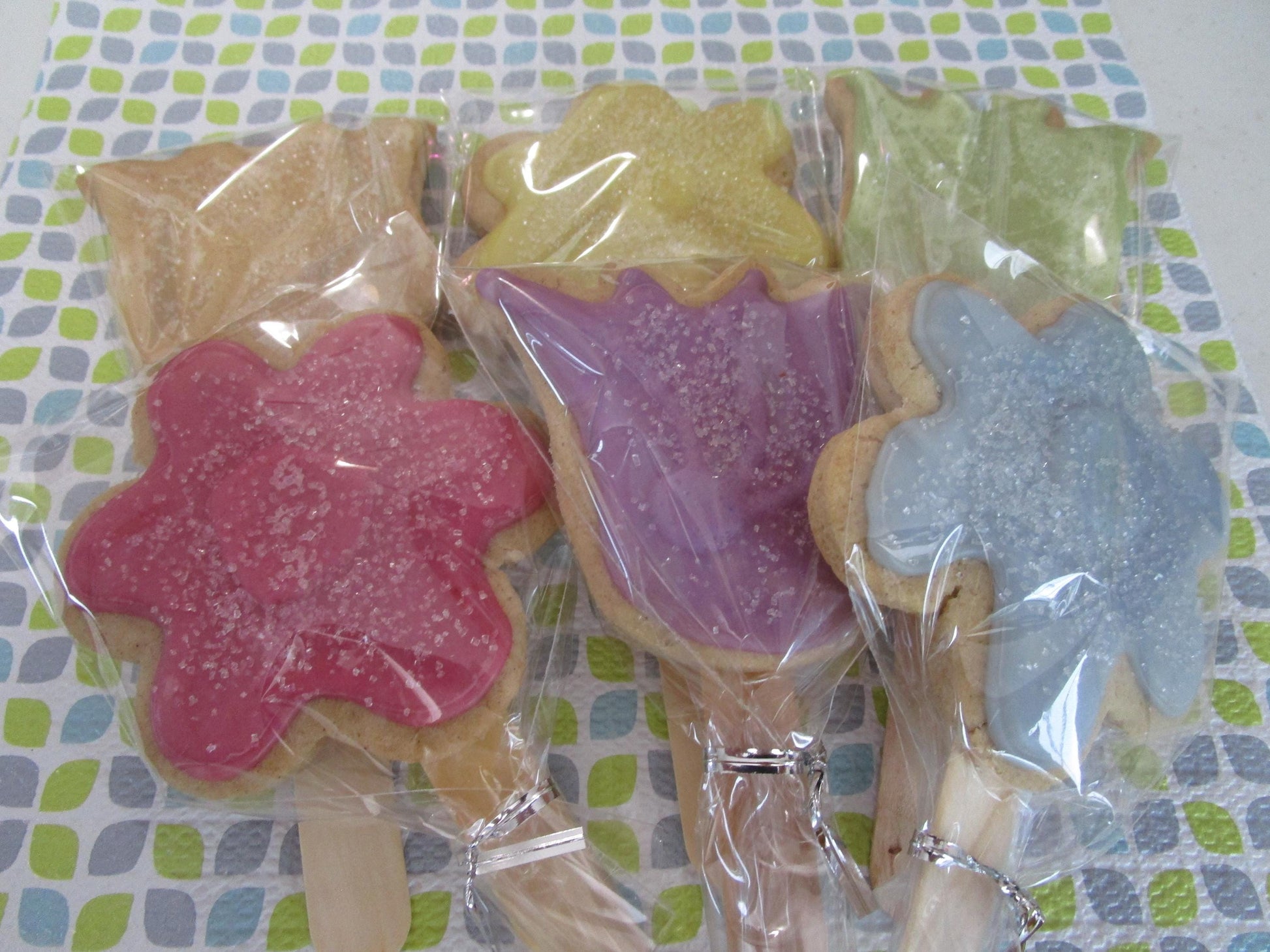 Gluten Free Sugar Cookie Pops, Dairy Free, Vegan, Nut Free, Sympathy, Get Well, Mother's Day Gift, Flowers, School Safe, End Of year school