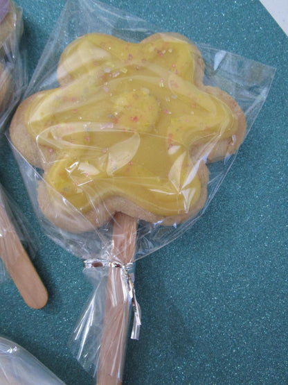Gluten Free Sugar Cookie Pops, Dairy Free, Vegan, Nut Free, Sympathy, Get Well, Mother's Day Gift, Flowers, School Safe, End Of year school