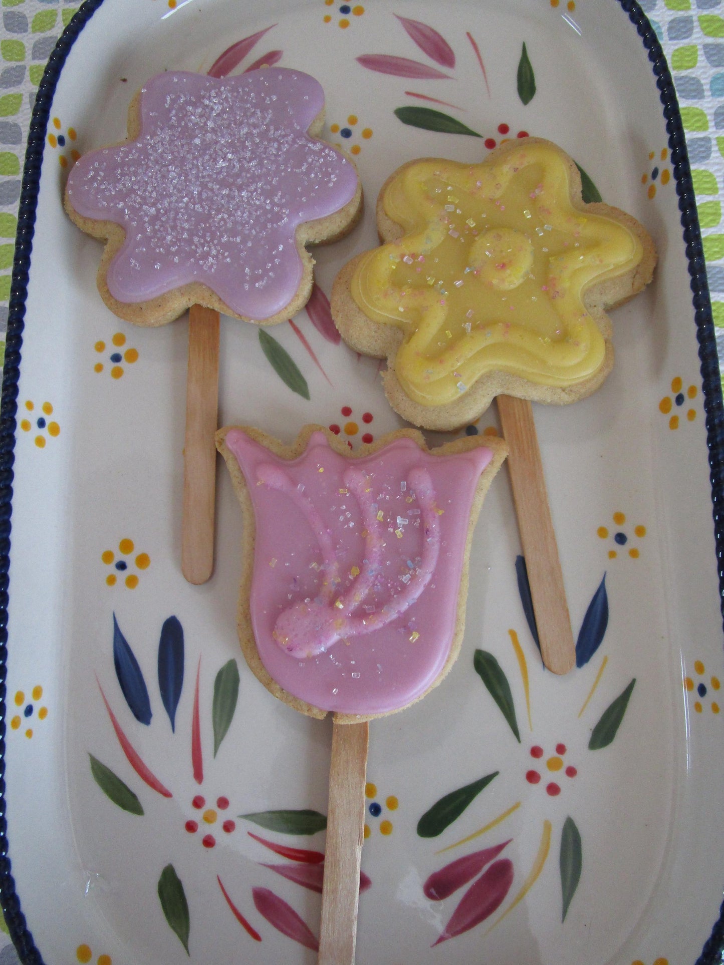 Gluten Free Sugar Cookie Pops, Dairy Free, Vegan, Nut Free, Sympathy, Get Well, Mother's Day Gift, Flowers, School Safe, End Of year school