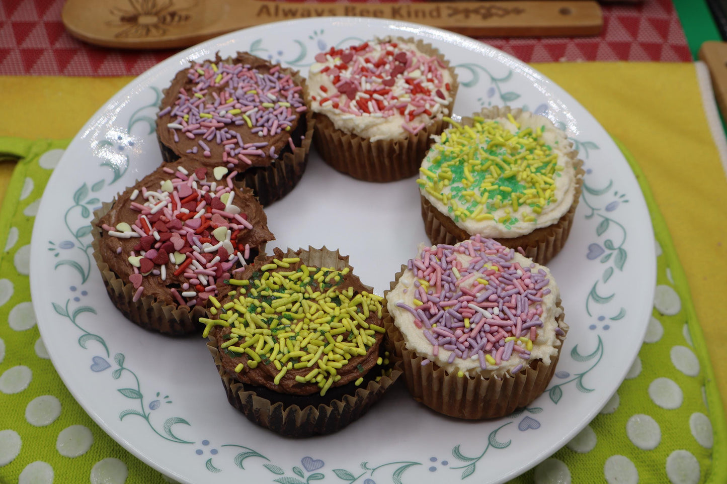 Gluten Free Cupcakes, Dairy Free, Egg Free, Vegan, Nut Free, Birthday, School Safe, Natural Sprinkles, Pool Party Snack, July 4th Dessert,
