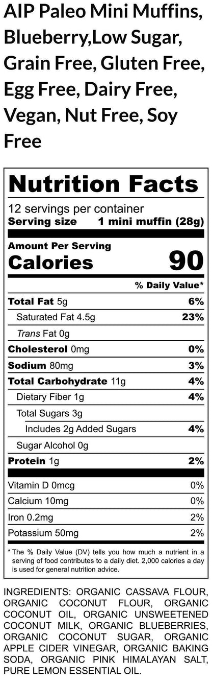 AIP Paleo Mini Muffins, Grain Free, Gluten free, Dairy Free, Vegan, Low Sugar, Nut Free, Memorial Day, Clean Eating, Autoimmune Protocol