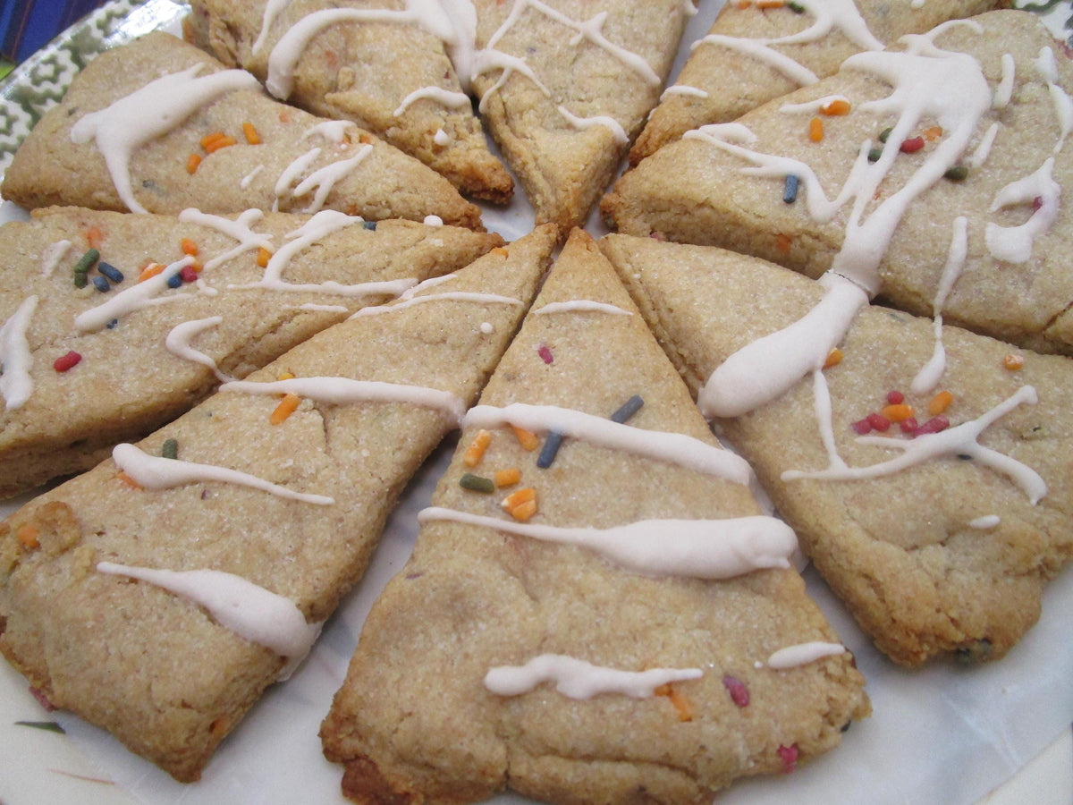Grain Free Keto Scones, Vanilla Birthday Cake, Low Carb, Sugar Free, Gluten Free, Dairy Free, Vegan, Graduation Brunch,Paleo Fitness Gift