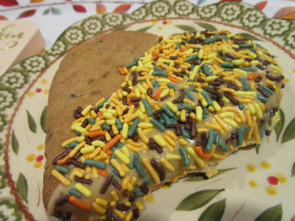 Gluten Free JUMBO Chocolate Chip Cookies, Dairy Free, Vegan, Nut & Peanut Free, Heart, Circle, Birthday Treats, Natural Sprinkles, July 4th