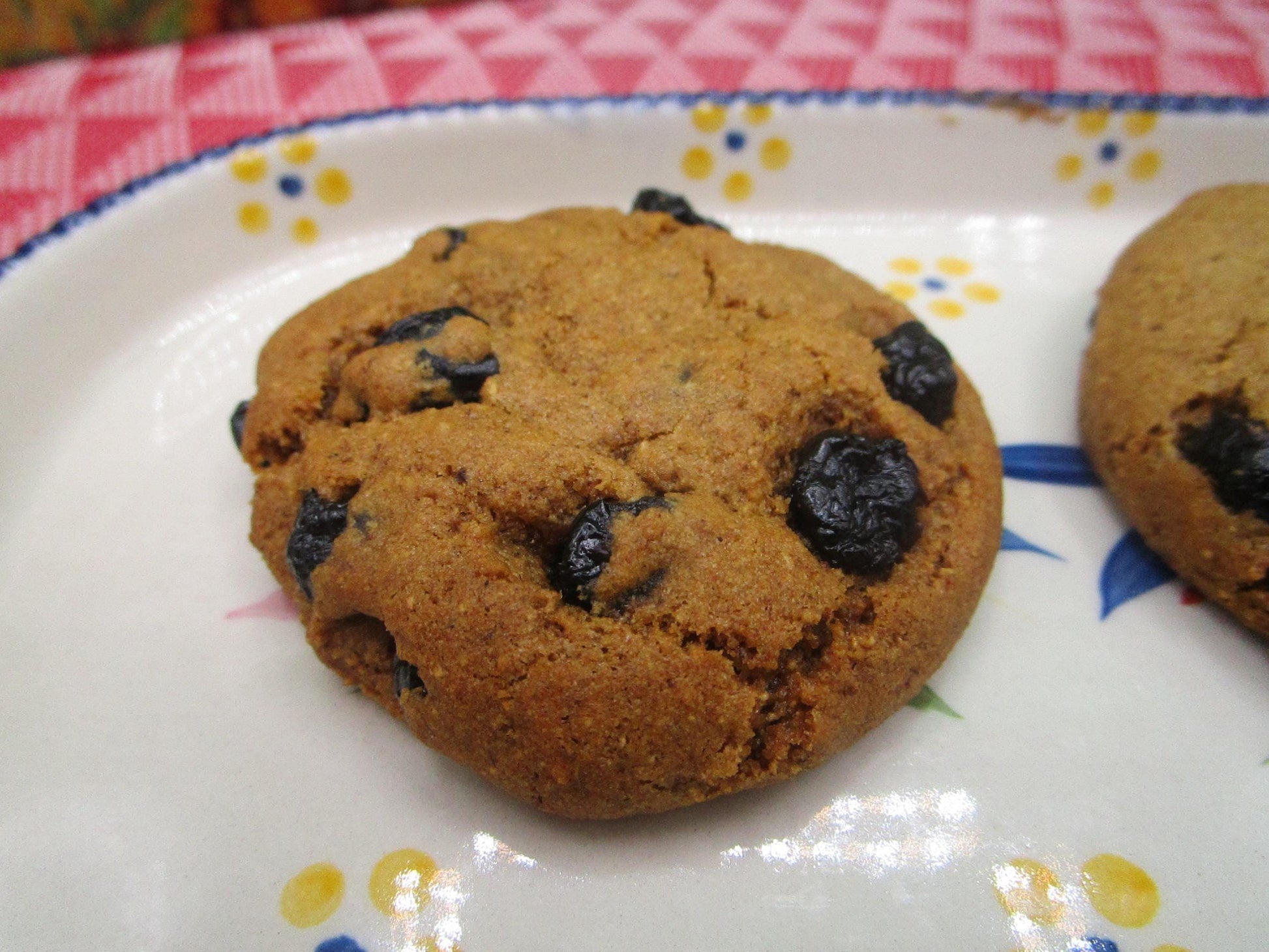 AIP Paleo Cookies, Blueberry Vanilla, Gluten Free, Grain Free, Dairy Free, Vegan, Nut Free, Tiger Nut, low sugar, Soft Baked Breakfast snack