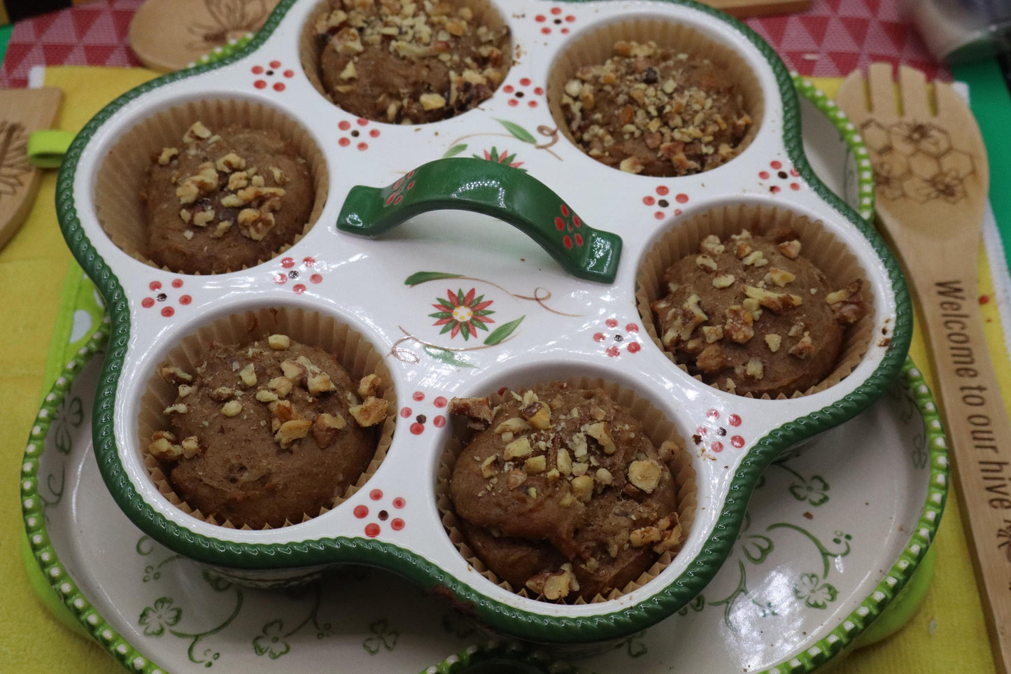 Gluten Free Banana Muffin, Egg Free, Dairy Free, Vegan, Nut Free, Brunch, Low Fat, Holiday parties, Healthy Breakfast Gift, Valentine's Day