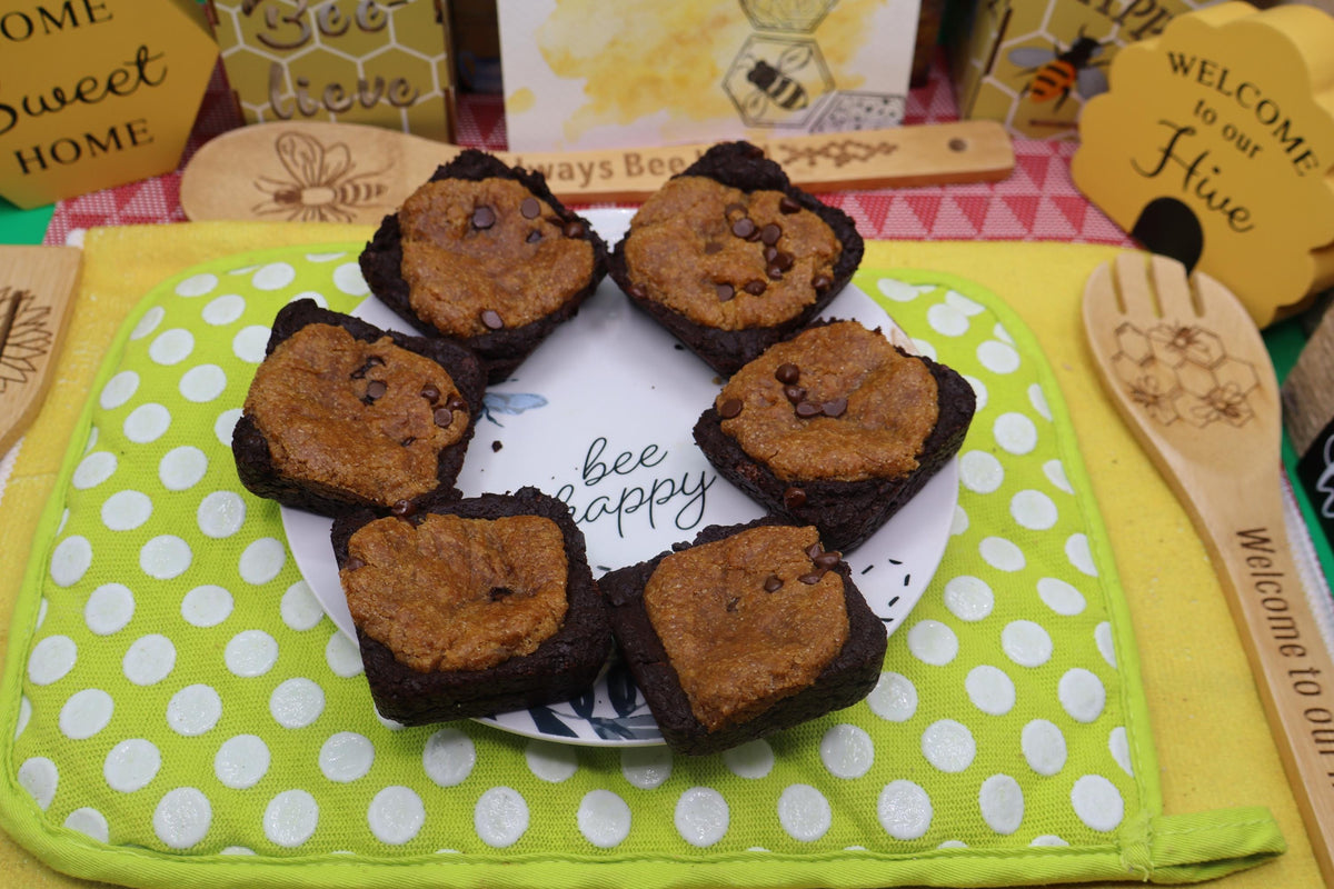 Gluten Free Brookie Brownies, Dairy Free, Egg Free, Vegan, Nut Free, Soy Free, Chocolate Chip, Birthday Gifts, Easter snacks, Dessert Bars