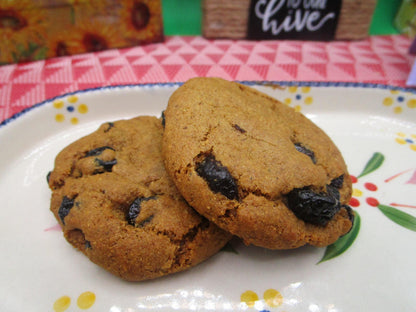 AIP Paleo Cookies, Blueberry Vanilla, Gluten Free, Grain Free, Dairy Free, Vegan, Nut Free, Tiger Nut, low sugar, Soft Baked Breakfast snack