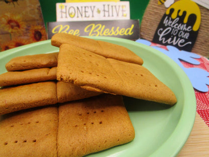 Gluten Free Graham Crackers, Vegan, Dairy Free, Egg Free, Nut Free, Organic, Healthy Snacks, Low Sugar, Cinnamon, Gingerbread,