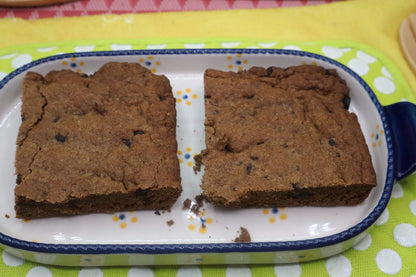 AIP Paleo Cookie Bars, Carob Chip, Grain Free, Gluten Free, Dairy Free, Egg Free, Vegan, Autoimmune Protocol, Tiger Nut Flour, Coconut Sugar