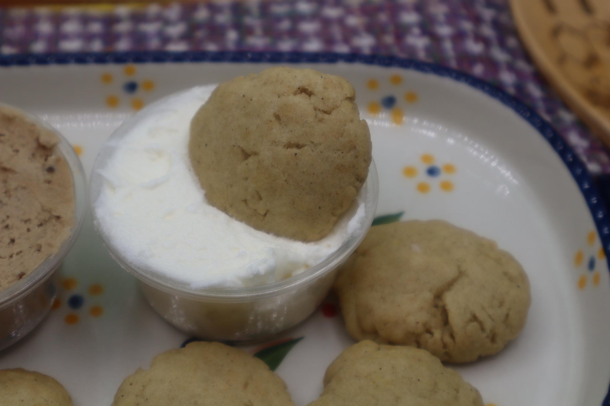 KETO Mini Cookie Dippers w/ Sugar Free Frosting, Gluten Free, Grain Free, Dairy Free, Vegan, Birthday gift, Holiday snacks, Low Carb Low Cal