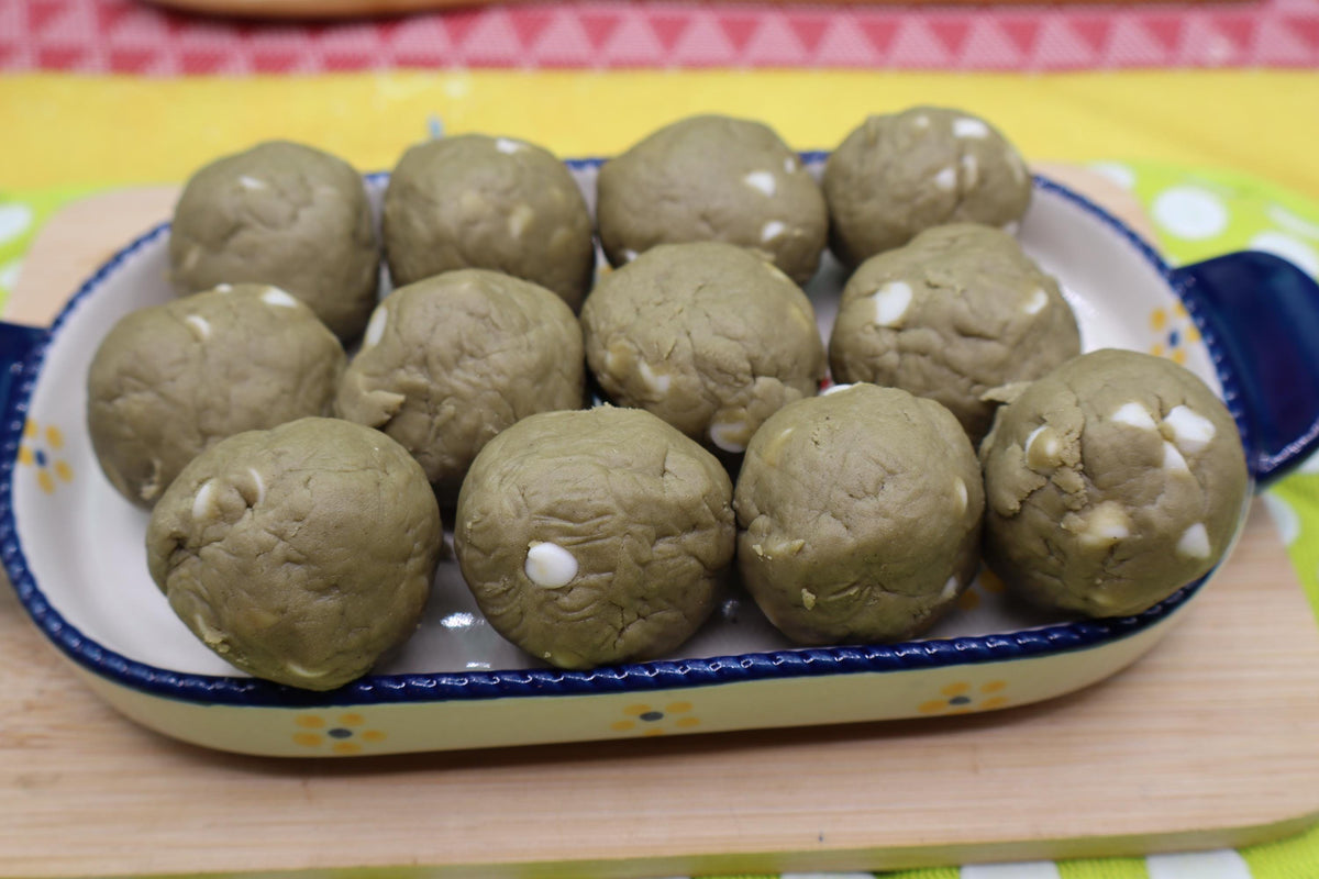 Gluten Free Protein Power Dough Balls, Dairy Free, Egg Free, Vegan Pea Protein, Nut Free, Low Carb, Low Calorie, Fitness Snack, Clean eating