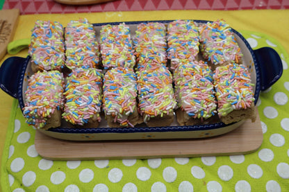 Sugar Free Cookie Bars, Gluten Free, Dairy Free, Vegan, School Safe, Nut Free, Birthday Gifts, Natural Sprinkle, Valentine's Dessert