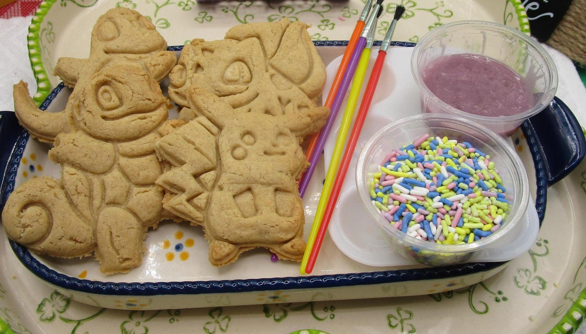 Sugar Cookie Kits, Gluten Free, Dairy Free, Vegan, Nut Free, Custom Orders, Movie Characters, Sugar Free, Pickachu, Birthday Party Favors