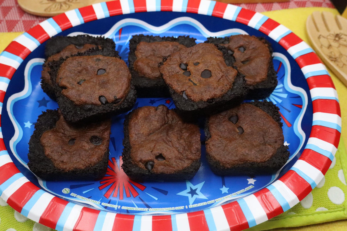AIP Paleo Brookie Brownie, Gluten Free, Dairy Free, Grain Free, Vegan, Tiger Nut Snack, Chocolate Free, Carob Desserts, Autoimmune Protocol