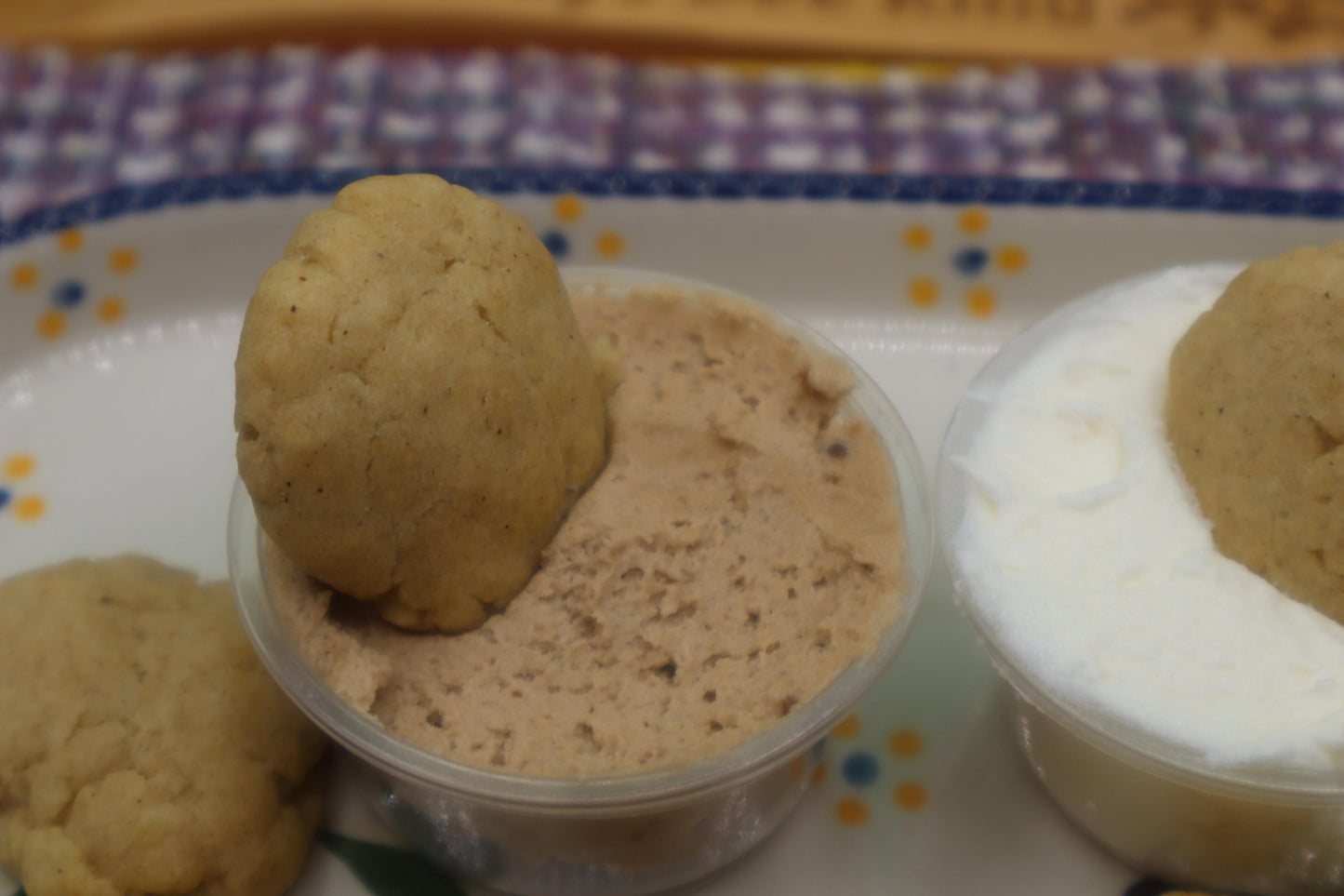 Gluten Free mini cookie dippers w/ Maple sweet frosting, Dairy Free, Oat Free, Nut Free, Vegan, Back to School Snacks, Kids Birthday Party