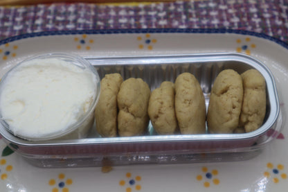KETO Mini Cookie Dippers w/ Sugar Free Frosting, Gluten Free, Grain Free, Dairy Free, Vegan, Birthday gift, Low Carb snacks, Low Calorie