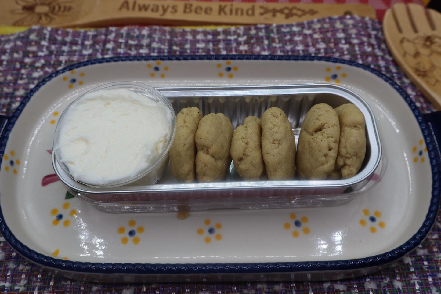 Gluten Free Mini Protein Cookie Dippers w/ Sugar Free Frosting, Dairy Free, Oat Free, Coconut Free, Nut Free, Vegan, Birthday gift, Fitness
