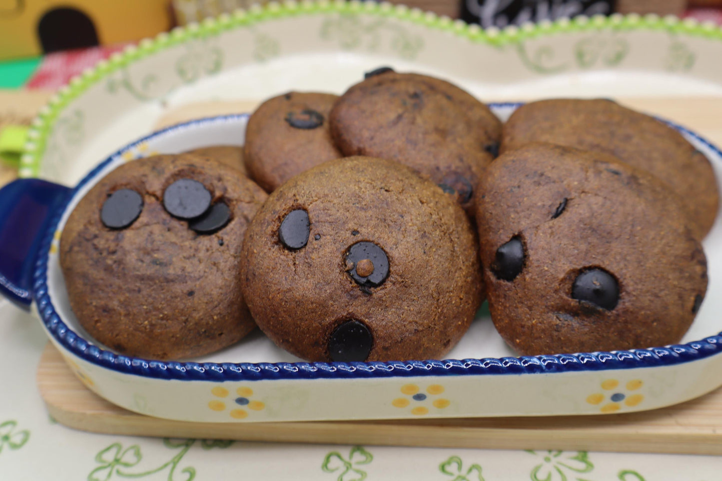 AIP Paleo Tiger Nut Cookies, Carob Peppermint, Gluten Free, Dairy Free, Egg Free, Grain Free, Autoimmune Protocol, Easter Gift, Soft Baked