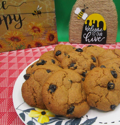 AIP Paleo Cookies, Blueberry Vanilla, Gluten Free, Grain Free, Dairy Free, Vegan, Nut Free, Tiger Nut, low sugar, Soft Baked Breakfast snack