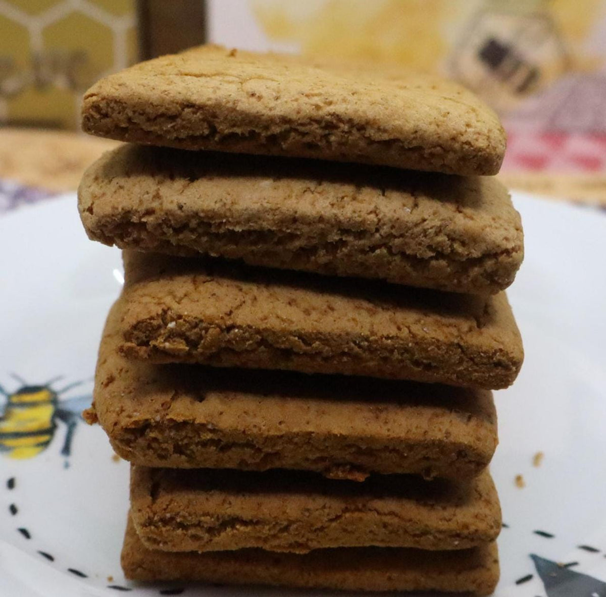 Gluten Free Protein Graham Crackers, Sugar Free, Dairy Free, Egg Free, Nut Free, Vegan Fitness Snack, Cinnamon, Gingerbread, Low Carb Smores