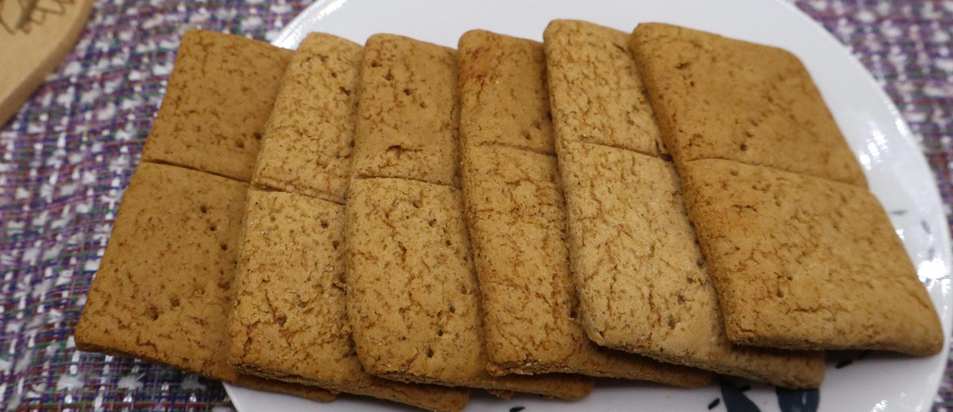Gluten Free Protein Graham Crackers, Sugar Free, Dairy Free, Egg Free, Vegan, Nut Free, Fitness Snacks, Cinnamon, Gingerbread, Holiday Gifts