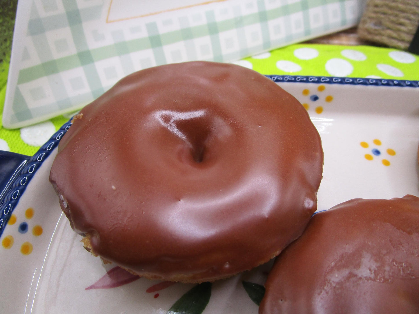 Vanilla Glazed Donuts, Gluten Free, Egg Free, Dairy Free, Chocolate, Vegan, Nut Free, School Safe, Birthday Party, Allergy friendly bakery