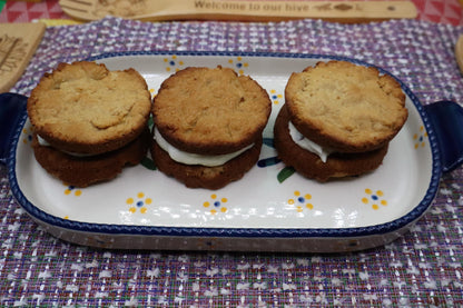 High Protein Cookie Sandwich, Peanut Butter Jelly, Gluten Free, Sugar Free, Dairy Free, Egg Free, Coconut Free, Vegan, Fitness PB & J Snack