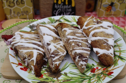 KETO Scones, Cranberry White Chocolate Chip, Grain Free, Gluten Free, Dairy Free, Egg Free, Vegan, Sugar Free, Low Carb, Graduation Dessert