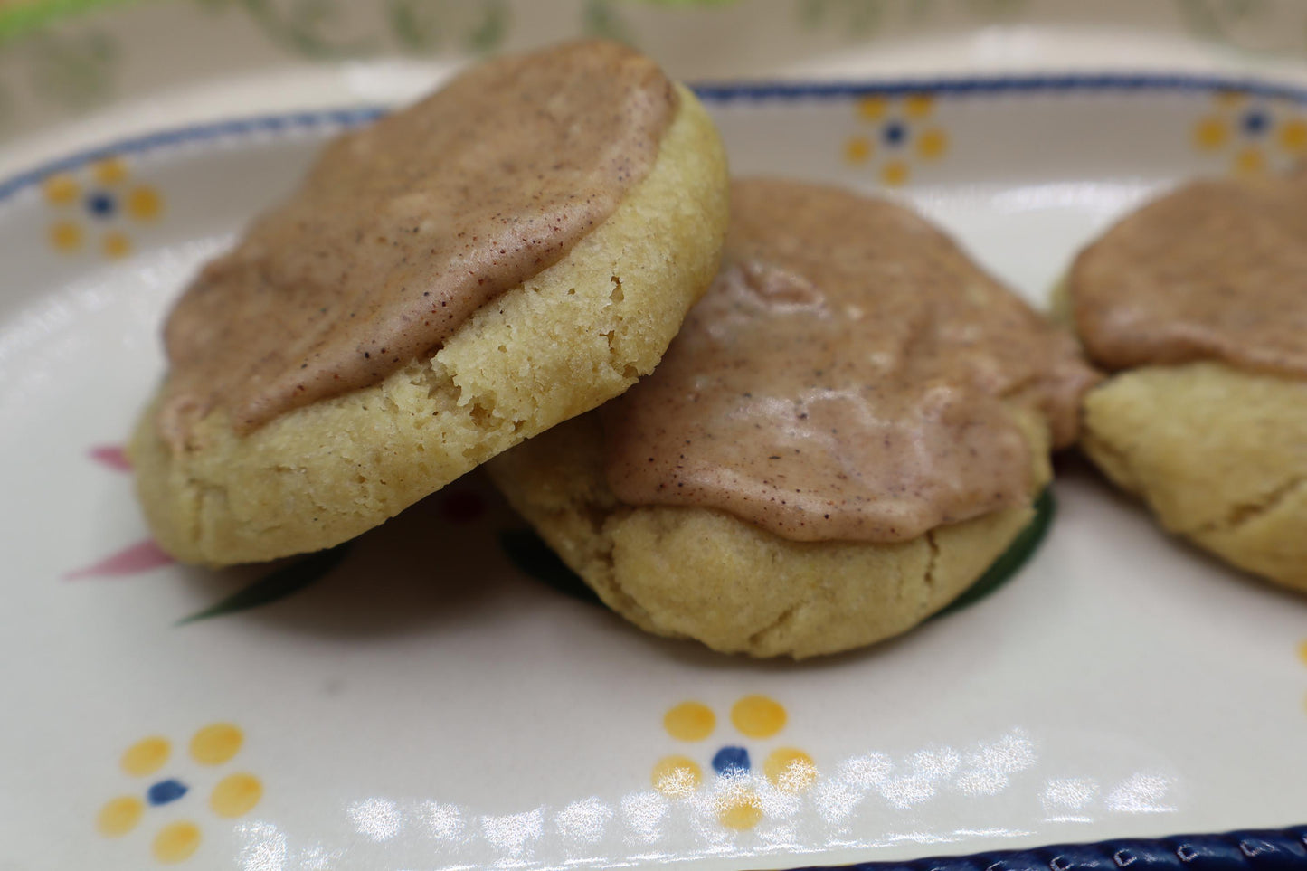 Gluten Free Pumpkin Spice Iced Butter Sugar Cookies, Dairy Free, Vegan, Peanut Free, Allergy friendly, Fall Snacks, Holiday Gift, Halloween